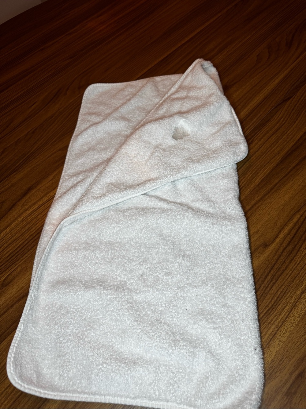 KylieBaby White Hooded Baby Towel - Soft Plush Bath Wrap